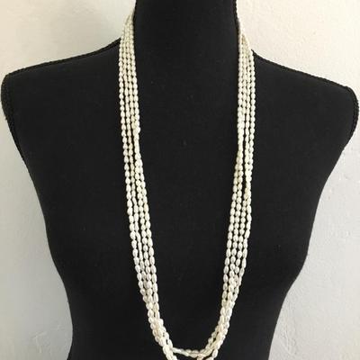 Beautiful 4 strand Rice pearl necklaces