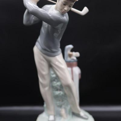 Lladro Golfer Figurine
