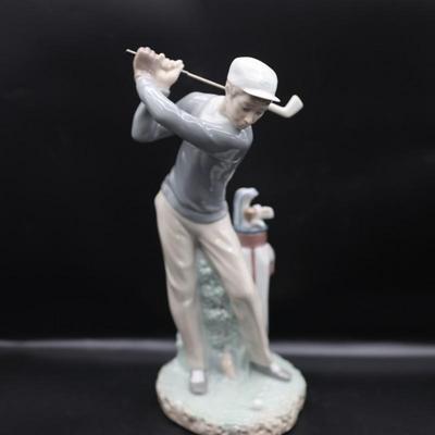 Lladro Golfer Figurine