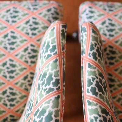 Mid Century Rolling Barrel Club Lounge Arm Chairs on Castors