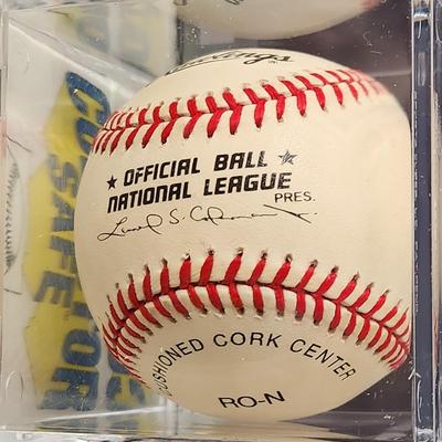 Shawon Dunston OMLB Signed Autographed Baseball In Collectors Case