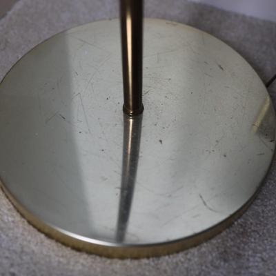 Brass Clam Adjustable Floor Lamp (See Details)