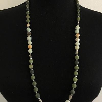 Beautiful stone beaded necklace