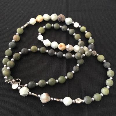 Beautiful stone beaded necklace
