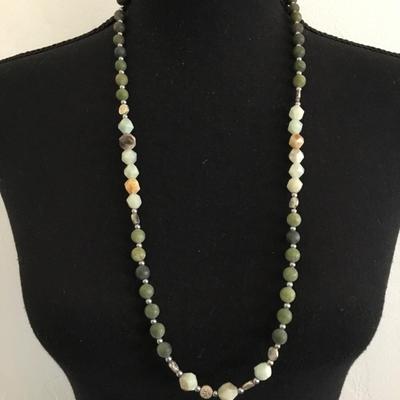 Beautiful stone beaded necklace