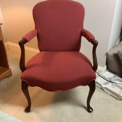UBL571 Red Upholstered Arm Chair