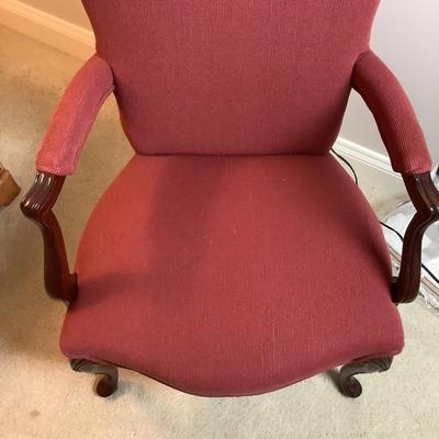 UBL571 Red Upholstered Arm Chair