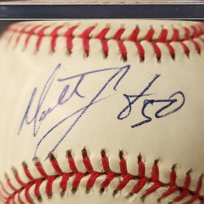 Matt Lawton OMLB Signed Autographed Baseball In Collectors Case