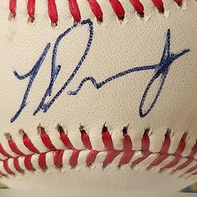 Todd Dunwoody Cubs OMLB Signed Autographed Baseball In Collectors Case