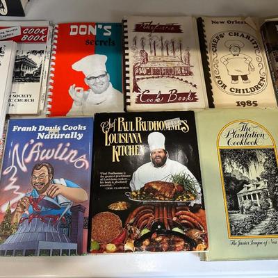 Collection of Louisiana Cookbooks
