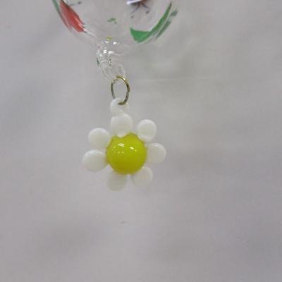 Glass Easter/Spring Ornaments Ladybugs Flowers Duck Mouse Cat