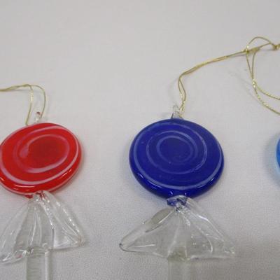 Glass Lollipop Ornaments