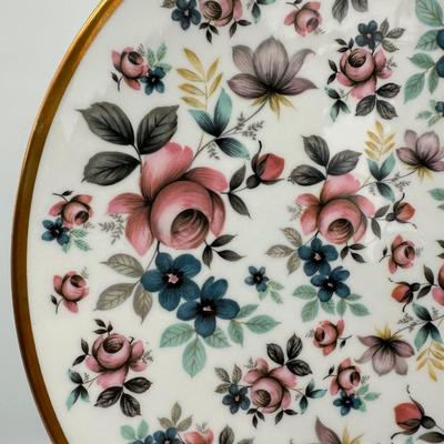 JWK Josef Kuba Porcelain Factory Works Huge Vienna Style Rose Charger W. Germany