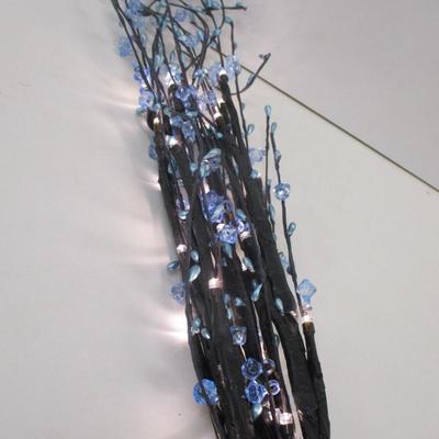 5 - Lighted Artificial Blossom Trees Various Colors