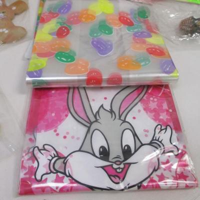 Easter Decorations Egg Garland Wood Craft Bunny Heads & Frank's Pencils Lot 2