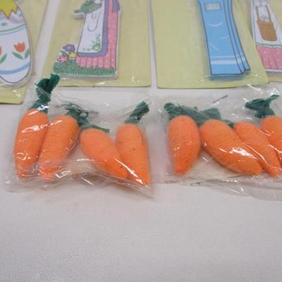 Easter Decorations Egg Garland Wood Craft Bunny Heads & Frank's Pencils Lot 2