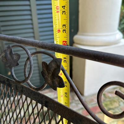 Wrought Iron Table and Chairs (See Details)