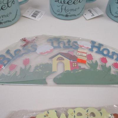 Home Sweet Home Enamel Mugs & Decorative Home Wall Decor