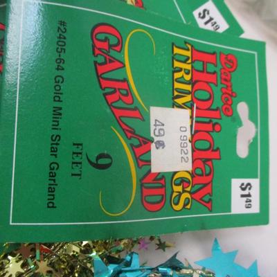 Curling Ribbon New & Used Holiday Trimmings Garland Ribbon To Make Bows Lillian Vernon Pleated Lanterns Lot 7