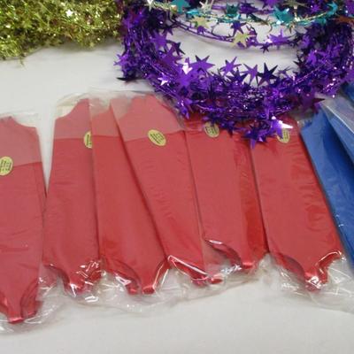Curling Ribbon New & Used Holiday Trimmings Garland Ribbon To Make Bows Lillian Vernon Pleated Lanterns Lot 7