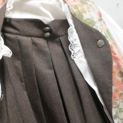 Vintage Clothing Reine Schurwolle Pure New Wool Pleated Skirt