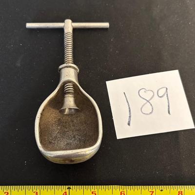Vintage Metal Screw Type Nutcracker