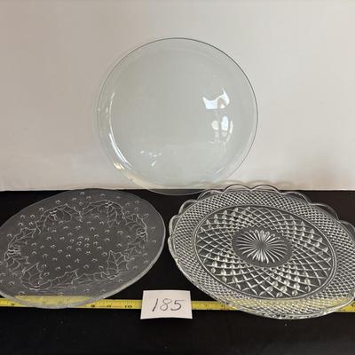 Vintage Glass Cake Plates