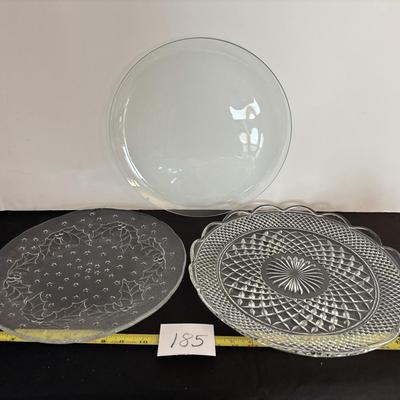 Vintage Glass Cake Plates