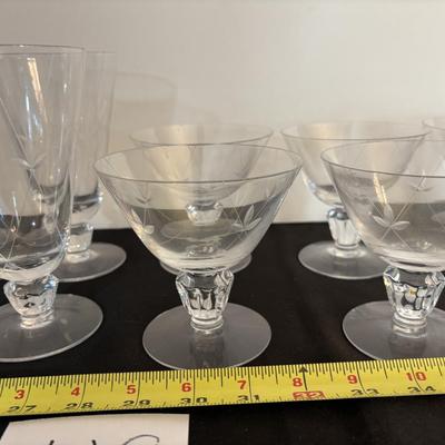Vintage Etched Glassware