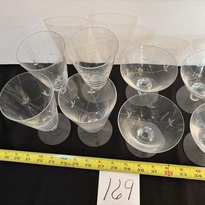 Vintage Etched Glassware