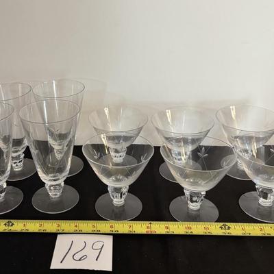 Vintage Etched Glassware