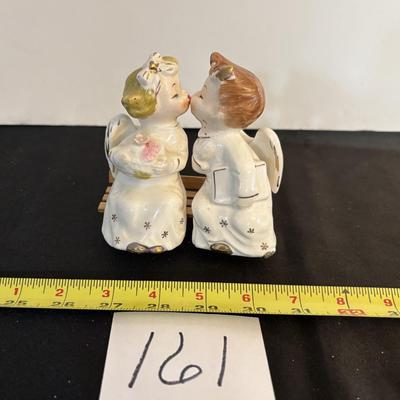 Vintage Kissing Angel Figures