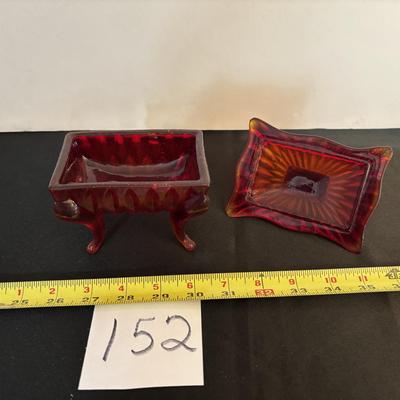 Vintage Ruby Red Candy Dish