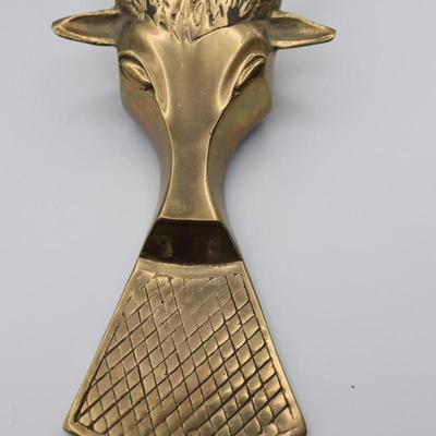 Vintage Solid Brass Boot Jack/Shoe Horn