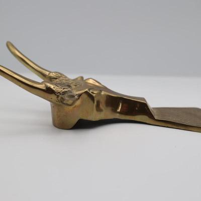 Vintage Solid Brass Boot Jack/Shoe Horn