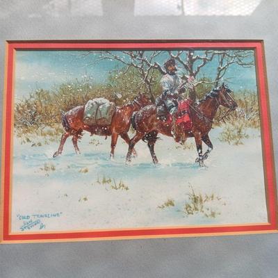 ORIGINAL WATERCOLOR "COLD TRAVELING" BY RAN STEWART