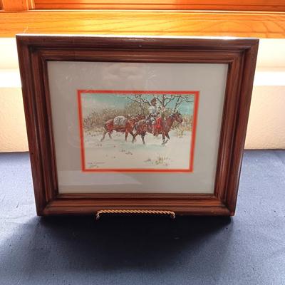 ORIGINAL WATERCOLOR "COLD TRAVELING" BY RAN STEWART
