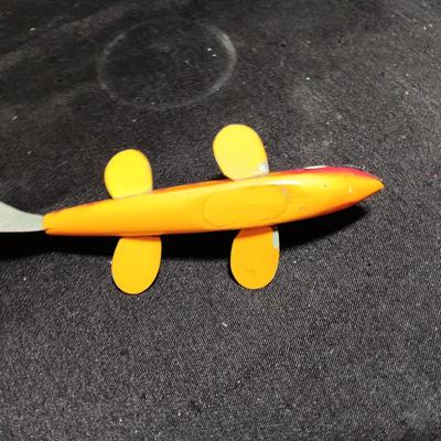LARGE WOODEN FISHING LURES WITH TIN FINS