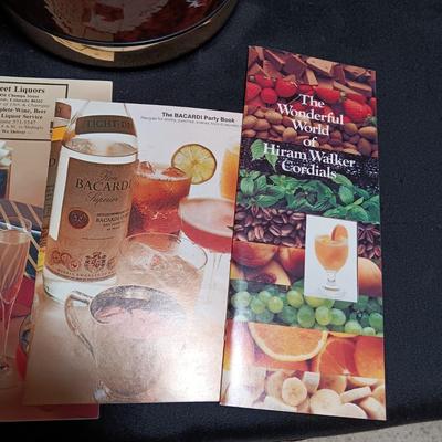 PORTABLE BAR, DRINK RECIPE PAMPHLETS AND MORE
