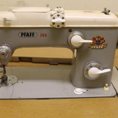Seven Drawer Pfaff Sewing Desk with Original Seat