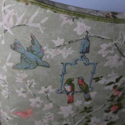 Pair of Vintage Wing Chairs in Floral Upholstery