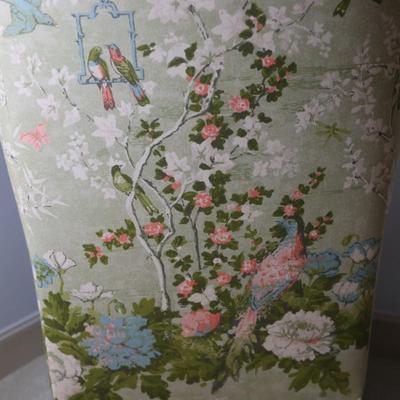 Pair of Vintage Wing Chairs in Floral Upholstery