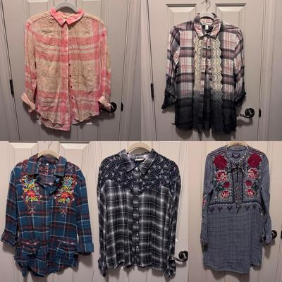 Johnny Was, Holding Horses, and Other Women’s Blouses - Sizes XS-M (PBC-DZ)