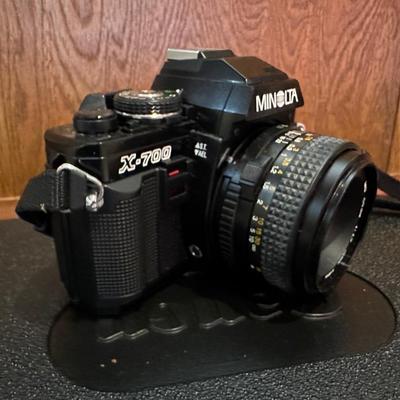Vintage Canon Video Camcorder & Minolta Camera