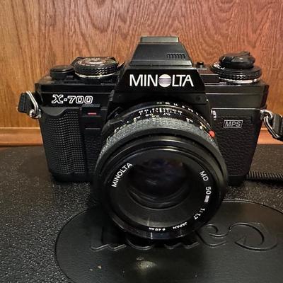 Vintage Canon Video Camcorder & Minolta Camera