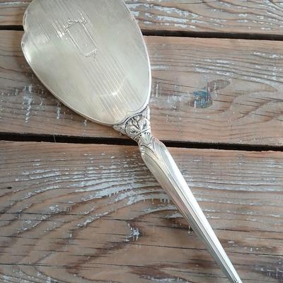 Antique Sterling Silver marked Hand mirror