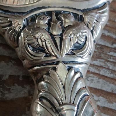 Antique Sterling Silver marked Hand mirror