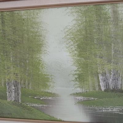 Framed Art Trees and Stream