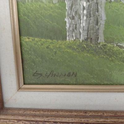 Framed Art Trees and Stream