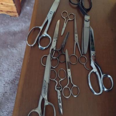 Collection of Sewing and Crafting Scissors Various Styles